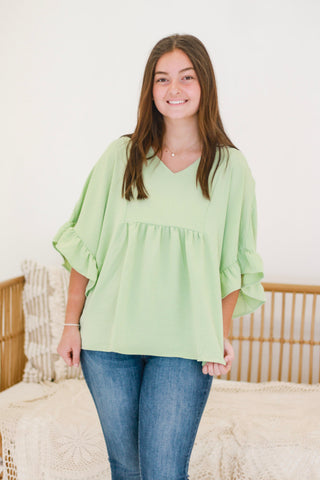 Reminders of You Blouse in Sage