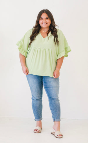 Reminders of You Blouse in Sage