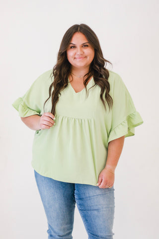 Reminders of You Blouse in Sage