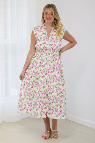 Floral Flirt Midi Dress