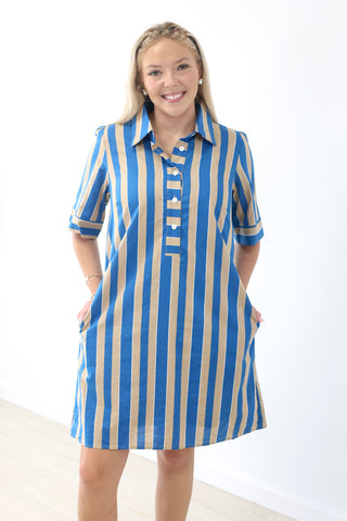 Return to Me Striped Dress