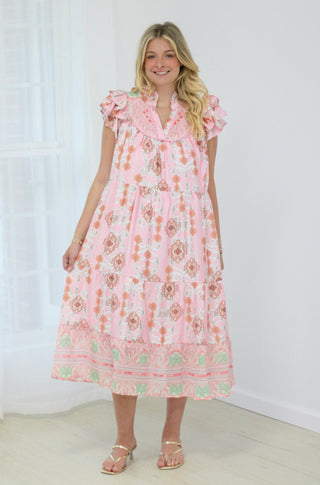 Feeling Perfect Midi Dress in Pink