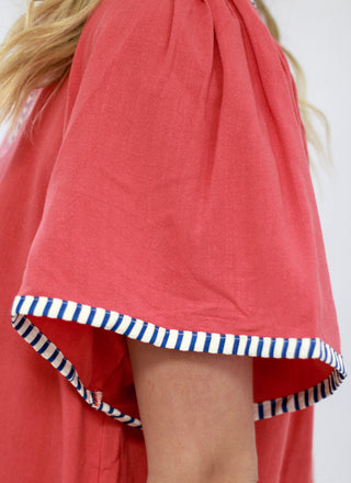Finding Some Fun Blouse in Coral