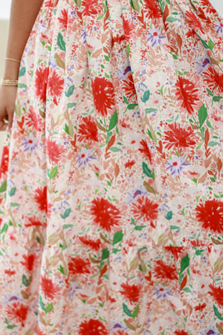 Pretty Perfection Midi Dress in Red