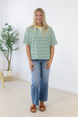 After Party Striped Top