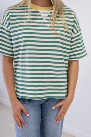 After Party Striped Top
