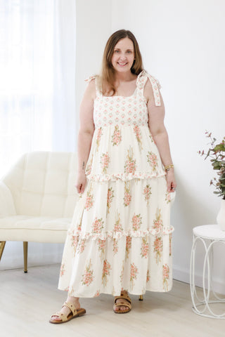 Flash of Floral Midi Dress