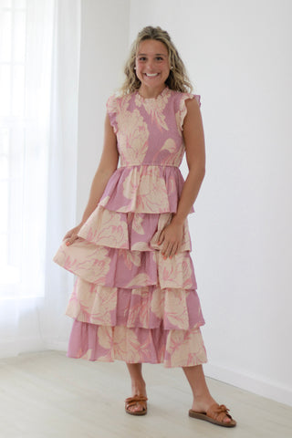 Fancy Free Floral Smocked Dress