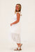 Made With Love Smocked Midi Dress in White