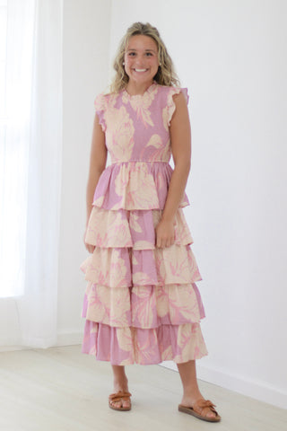 Fancy Free Floral Smocked Dress