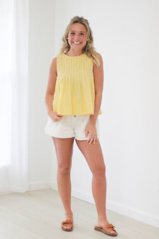 So Much Sunshine Yellow Tank