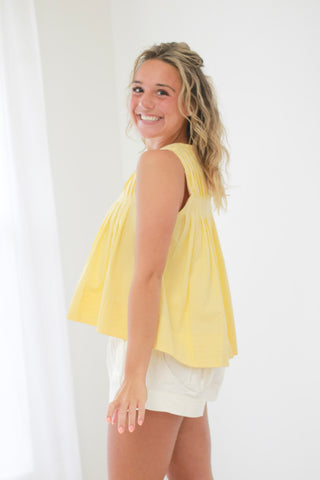 So Much Sunshine Yellow Tank