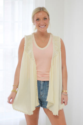 Breathless Cream Vest