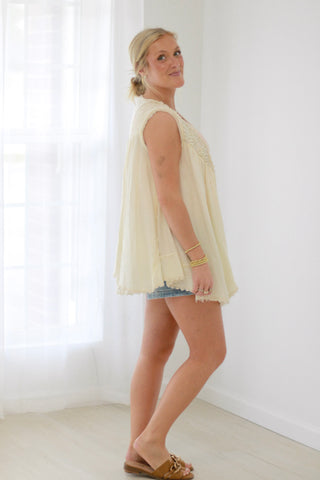 Breathless Cream Vest