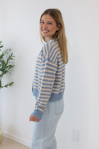 Right Here, Right Now Striped Sweater
