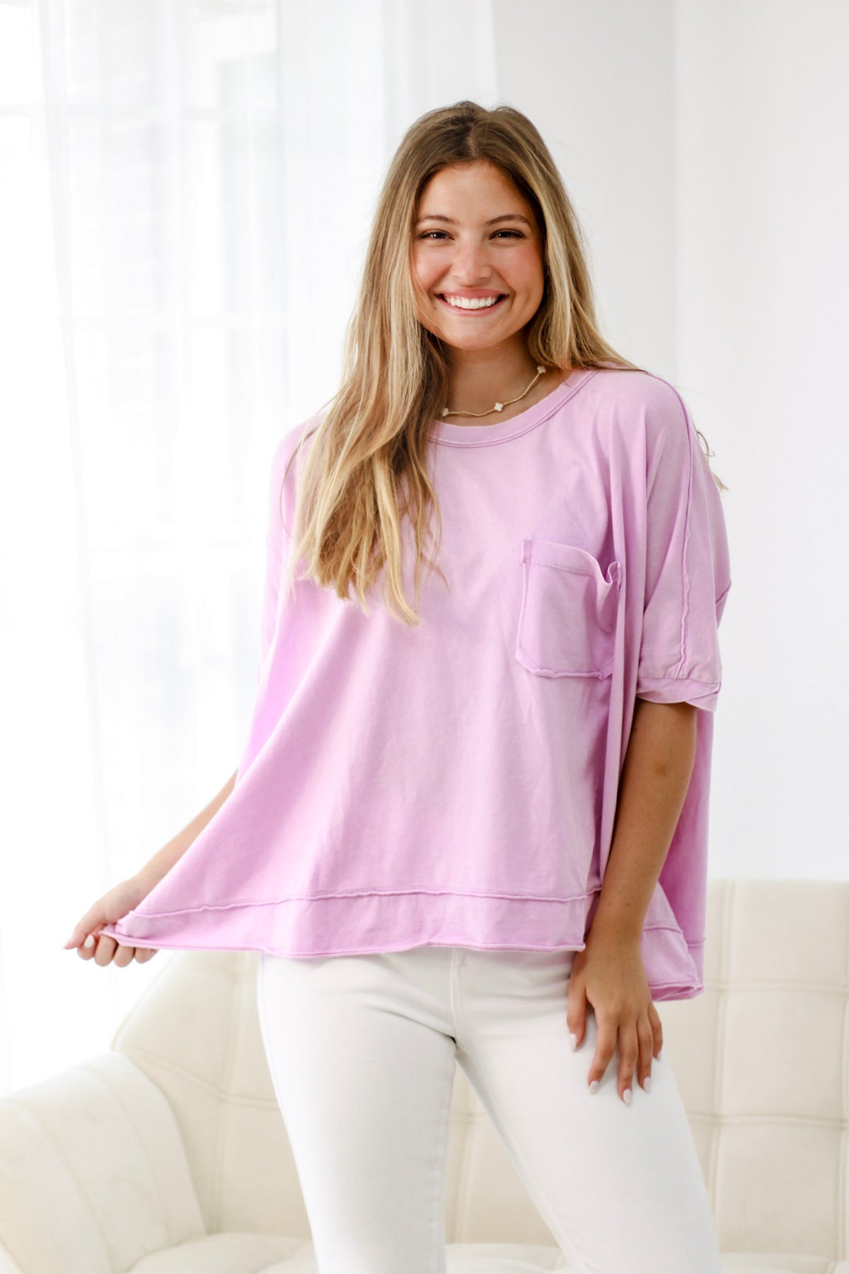 Lovely in Lilac Pocket Tee