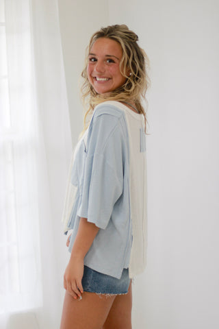 Summer Days Top in Blue