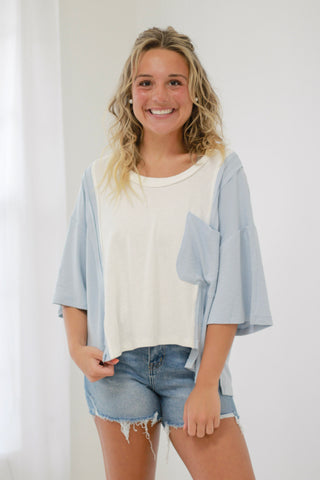 Summer Days Top in Blue