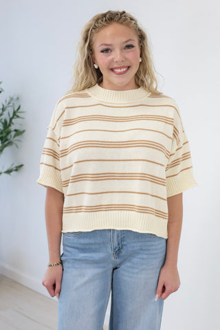 Feels Like Love Striped Sweater