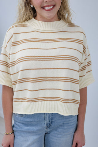 Feels Like Love Striped Sweater