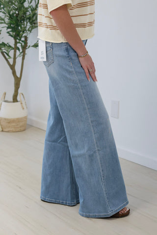 Make My Day Wide Leg Jeans by Mica