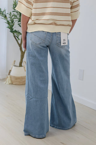 Make My Day Wide Leg Jeans by Mica