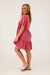 Chic Evening Out Drop Shoulder Dress in Mauve Pink