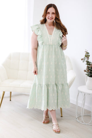 The Long Way Home Gingham Dress