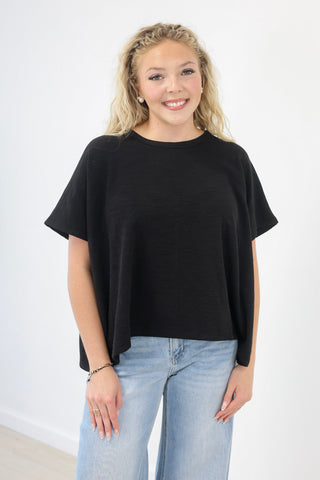 On The Road Again Tee in Black