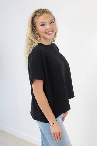 On The Road Again Tee in Black