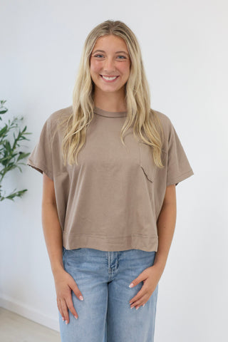 Casual Days Relaxed Tee in Cocoa