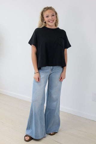 Casual Days Relaxed Tee in Black