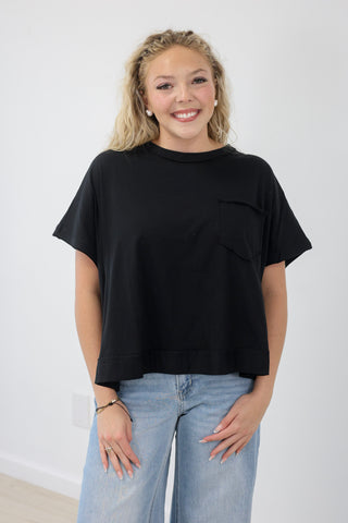 Casual Days Relaxed Tee in Black