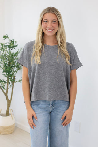 On The Road Again Tee in Gray