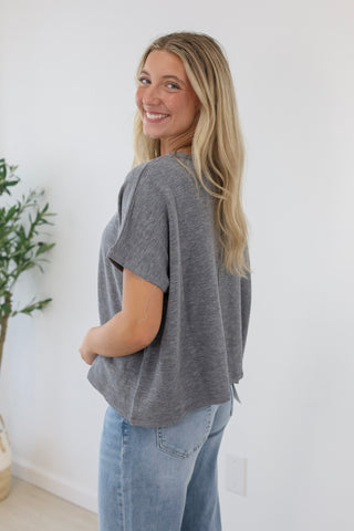 On The Road Again Tee in Gray