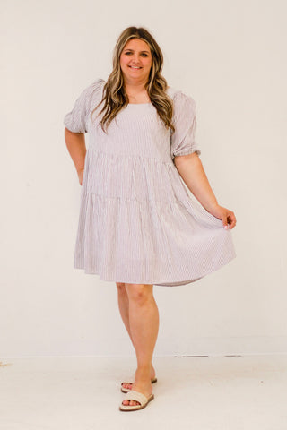 Meet for Tea Striped Dress