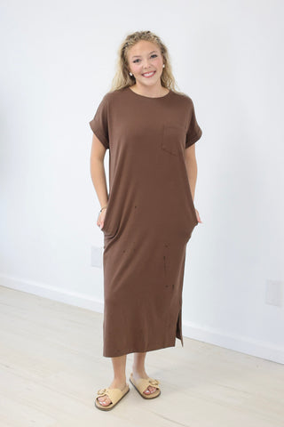 Casual Day Brown Dress