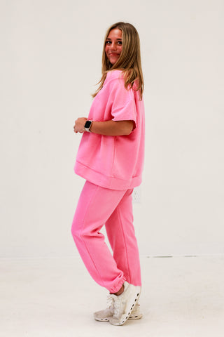 Around the World Textured Set in Pink