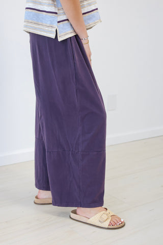 No Worries Plum Barrel Pants