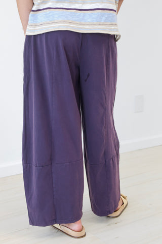 No Worries Plum Barrel Pants
