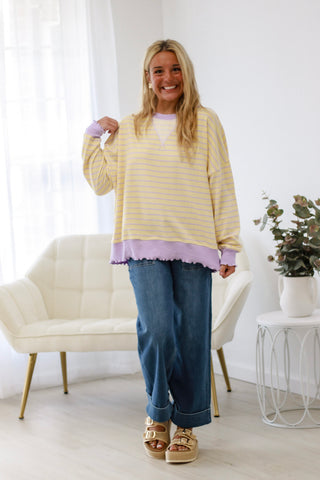 Summer Color Fun in Butter Yellow/Lavender