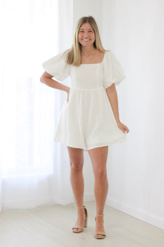 Wishing for the Best White Romper