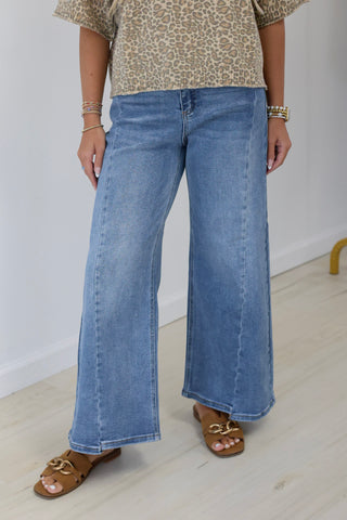 Count Me In Mid Rise Crop Jeans by Risen