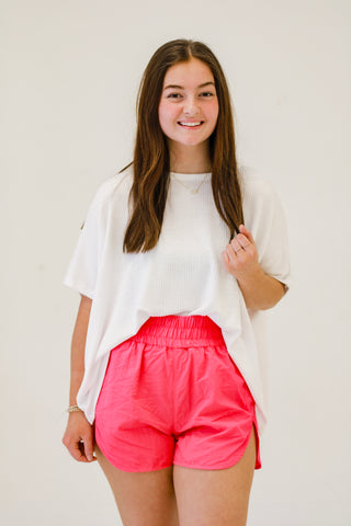 In My Era Hot Pink Athletic Shorts