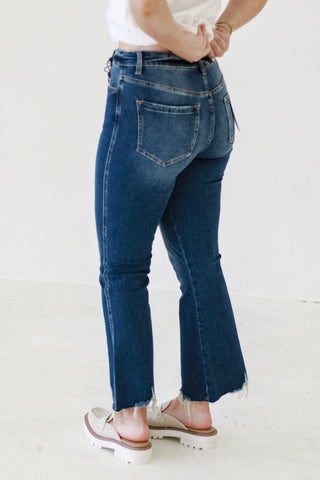 Summer Sway High Rise Crop Flare in Dark Moscato