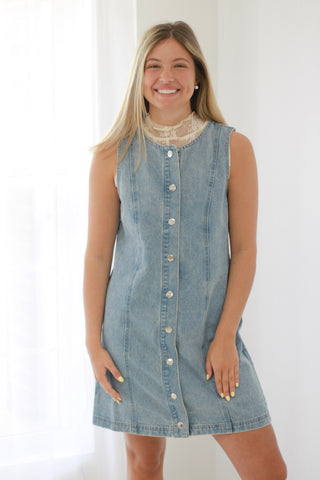 Printer's Alley Denim Dress