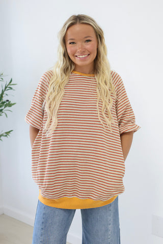 Open Door Policy Stripe Top