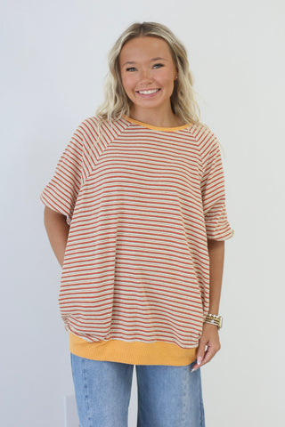 Open Door Policy Stripe Top