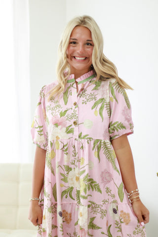 Breezy Elegance Floral Maxi Dress