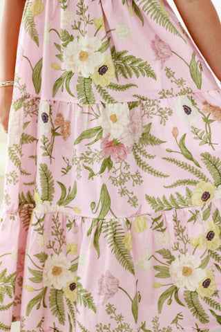 Breezy Elegance Floral Maxi Dress